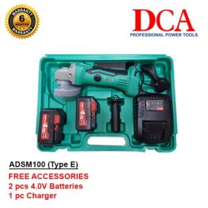 DCA ADSM100 Cordless Angle Grinder 18V