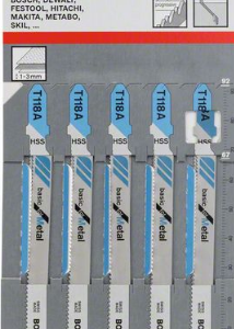 Bosch 2608631013 Jigsaw Blade Set RB - 5ER T 118 A
