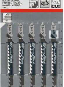 Bosch 2608630058 Jigsaw blade T 244 D 5 Pcs. Set