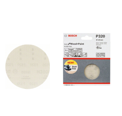 Bosch 2608621151 Sanding sheet 125mm, G320 5x