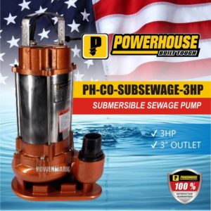 Powerhouse PH-CO-SUBSEWAGE-3HP Sewage Submersible Pump 3 HP