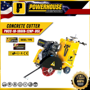 Powerhouse PHCC-18"-186FA-12HP DSL Engine Concrete Cutter / Asphalt Cutter
