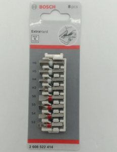 Bosch 2608522414 Extra Hard Pick and Click Insert Bits Pack SL, Hex (25 mm)