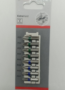 Bosch 2608522413 Extra Hard Insert Bits Pack PH,PZ (25mm)