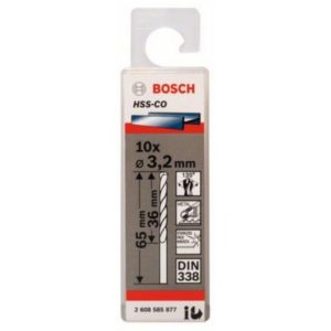 Bosch  2608585877 HSS-Co Metal Drill Bit 10 pcs. (3.2")