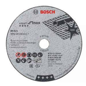 Bosch 2608601520 Cutting Disc Expert for Inox (76 mm)