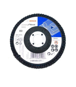 Bosch 2608601677 Alox Flap Disc. Standard for metal P80 (100mm)