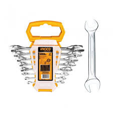 Ingco HKSPA2088 Double Open End Spanner Set 8 pcs