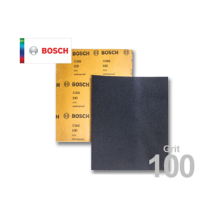 Bosch 2608621311 Wet or Dry Hand Sanding Sheets Grit 100 (100pcs./Ream)