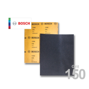 Bosch 2608621313 Wet or Dry Hand Sanding Sheets Grit 150 (100pcs./Ream)