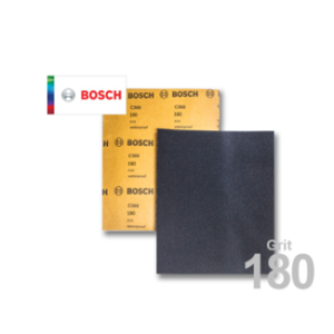 Bosch 2608621314 Wet or Dry Hand Sanding Sheets Grit 180 (100pcs./Ream)
