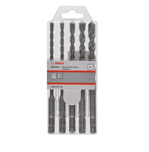Bosch 2608579120 Concrete/Masonry Drill Bit 5 Pcs. Set (1.6/6/8/10/12mm x 160mm)