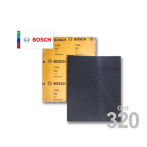 Bosch 2608621317 Wet or Dry Hand Sanding Sheets Grit 320 (100pcs./Ream)