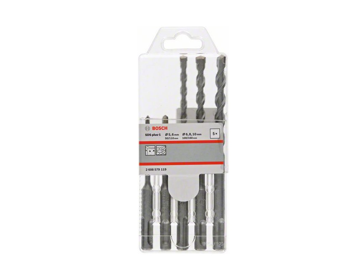 Bosch 2608579119 Concrete/Masonry Drill Bit 5 Pcs. Set (5,6,6,8,10mm)