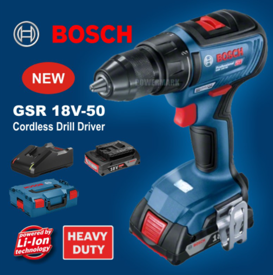 Bosch GSR 18V-50 SET Cordless Drill/Driver Set