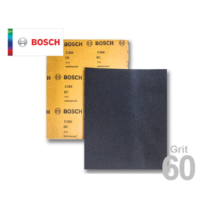 Bosch 2608621309 Wet or Dry Hand Sanding Sheets Grit 60 (100pcs./Ream)